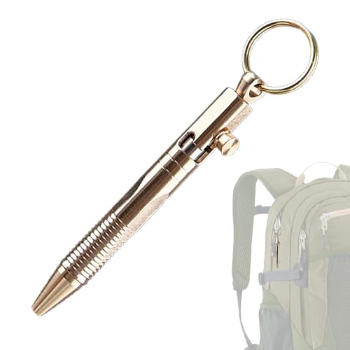 Reise-Taschenstift – kleiner Kugelschreiber, leichter Reise-Stift | Stifteanhänger aus Messing, Design für Partner, Kunden, Eltern, Freunde von Generic