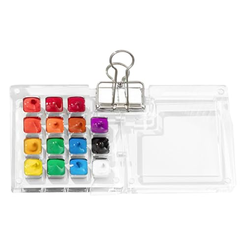 Reiseetui für Aquarellpaletten – Etui für Acryl-Kunst, Etui zum Mischen von Farben | Schutzetui für Paletten Reiseetui für Aquarellpaletten – Etui für Acryl-Kunst, Etui zum Mischen von Farben | Schutzetui für Paletten von Generic