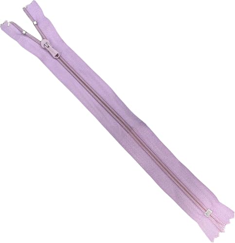 Reißverschlüsse zum Nähen – Nylon-Reißverschlüsse mit geschlossenem Ende, ideal für Hosen, Hosen, Röcke, Näharbeiten, Reparaturen von Kleidung (Lite Purple) von Generic