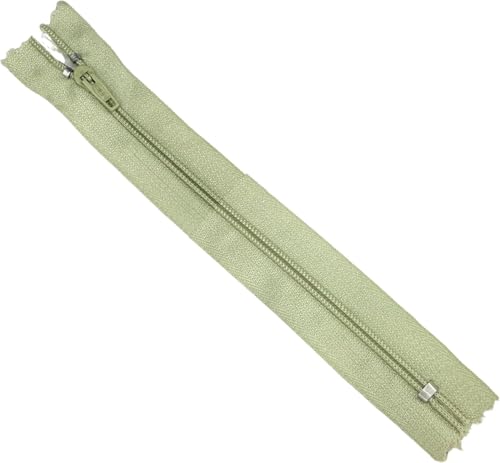 Reißverschlüsse zum Nähen – Nylon-Reißverschlüsse mit geschlossenem Ende, ideal für Hosen, Hosen, Röcke, Näharbeiten, Reparaturen von Kleidung (grau) von Generic