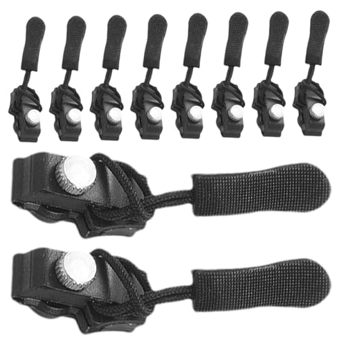 Reißverschluss-Reparatur, Reißverschlusskopf, 10 Stück, sofortige Reißverschluss-Befestigung, Reißverschluss-Ersatz-Set für Gepäck, Rucksack von Generic