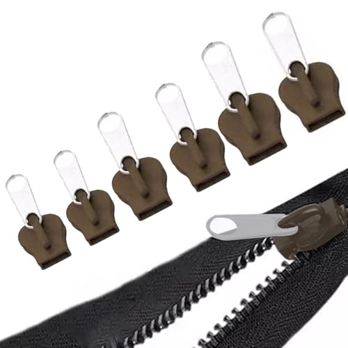 Reißverschluss-Reparaturset,6-teiliges schweres Reißverschluss-Fixierer-Reißverschlusszieher-Set | Abnehmbarer Reißverschlussschieber-Reparatursatz, multifunktionaler Fix-Reißverschluss-Puller-Ersatz Reißverschluss-Reparaturset,6-teiliges schweres Reißverschluss-Fixierer-Reißverschlusszieher-Set | Abnehmbarer Reißverschlussschieber-Reparatursatz, multifunktionaler Fix-Reißverschluss-Puller-Ersatz von Generic