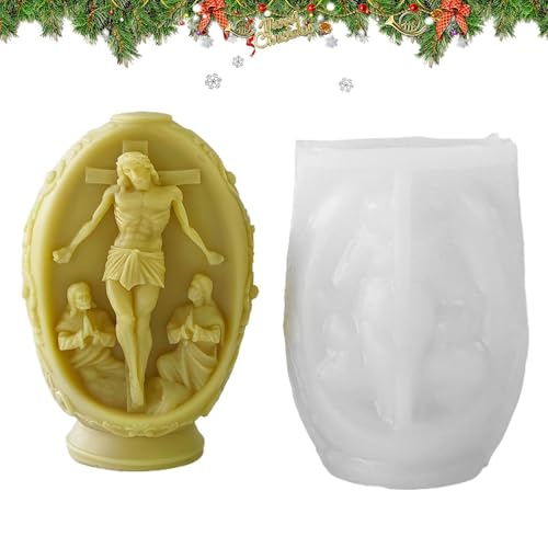 Religiöse Seifenform Jungfrau Maria - Silikonform für die Herstellung von Osterkerzen und Statuen, religiöse Thema-Gipsform für Handwerk von Generic