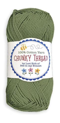Riley Blake grobes Garn-Sortiment von Lori Holt of Bee in My Bonnet – hochwertige 50-g-Knäuel in leuchtenden Farben zum Häkeln, Stricken, Basteln und DIY-Projekte (Tarragon) von Generic