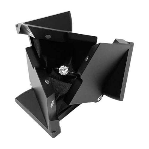Ringbox – Tragbare Ringboxen für Hochzeit | Aluminium-Legierung Kinetacubes drehbare Schmuckschatulle Ringaufbewahrungsbox, Hochzeitsringhalter für Thanksgiving, Weihnachten, Hochzeit und Antrag Ringbox – Tragbare Ringboxen für Hochzeit | Aluminium-Legierung Kinetacubes drehbare Schmuckschatulle Ringaufbewahrungsbox, Hochzeitsringhalter für Thanksgiving, Weihnachten, Hochzeit und Antrag von Generic