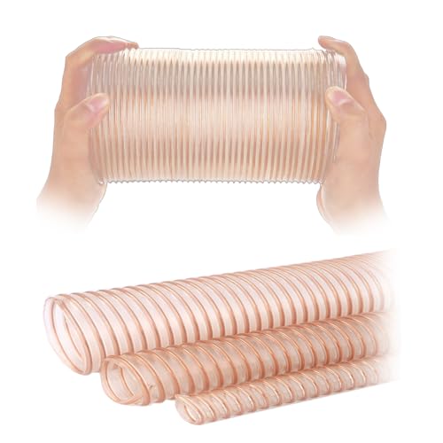 Robuster Werkstattsaugerschlauch, Leicht Dehnbar Flexibler, Transparenter PVC-Absaugschlauch Einsatz In Der Lebensmittelindustrie, Der Pharmaindustrie Sowie(L 10m(33 Ft),Dia-100MM (3.9 Inch)) von Generic