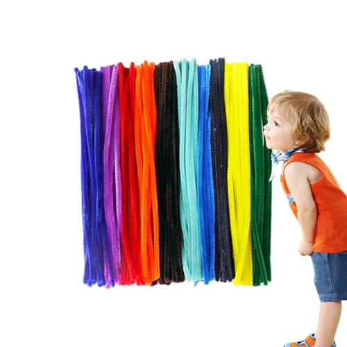Rod-Set-Handicraft, Biegestange Set | Handwerkanforderung Stielstick-Set, Lernspielzeug, 300 x Biegerotierungsstäbe in verschiedenen Farben für Kunst und Handwerk, Klassenzimmer Plüsch von Generic