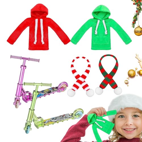 Roller mit Weihnachts-Schal: Weihnachts-Puppen-Kleidung, Extras für festliche -Kostüme | Weihnachts-Kostümzubehör, Weihnachts-Elfenzubehör, Puppenkleidungsset, Roller mit Weihnachts-Schal: Weihnachts-Puppen-Kleidung, Extras für festliche -Kostüme | Weihnachts-Kostümzubehör, Weihnachts-Elfenzubehör, Puppenkleidungsset, von Generic