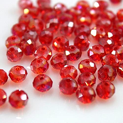 Rondelle-Perlen, facettierte Kristallperlen, Glasperlen, lose Abstandshalter, runde Perlen für Schmuckherstellung, 2 mm, 170 Stück Rondelle-Perlen, facettierte Kristallperlen, Glasperlen, lose Abstandshalter, runde Perlen für Schmuckherstellung, 2 mm, 170 Stück von Generic