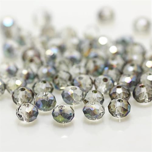 Rondelle-Perlen, facettierte Kristallperlen, Glasperlen, lose Abstandshalter, runde Perlen für Schmuckherstellung, 2 mm, 170 Stück Rondelle-Perlen, facettierte Kristallperlen, Glasperlen, lose Abstandshalter, runde Perlen für Schmuckherstellung, 2 mm, 170 Stück von Generic