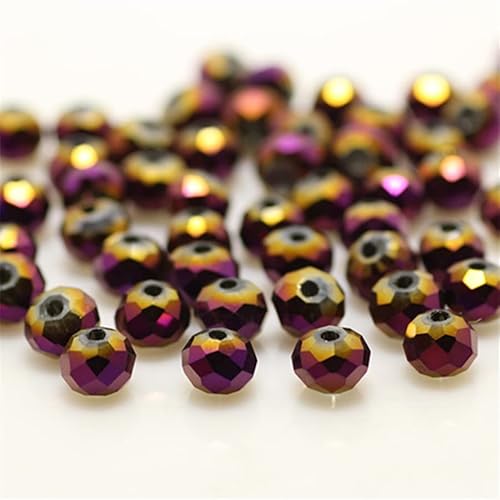 Rondelle-Perlen, facettierte Kristallperlen, Glasperlen, lose Abstandshalter, runde Perlen für Schmuckherstellung, 2 mm, 4 mm, 120 Stück Rondelle-Perlen, facettierte Kristallperlen, Glasperlen, lose Abstandshalter, runde Perlen für Schmuckherstellung, 2 mm, 4 mm, 120 Stück von Generic