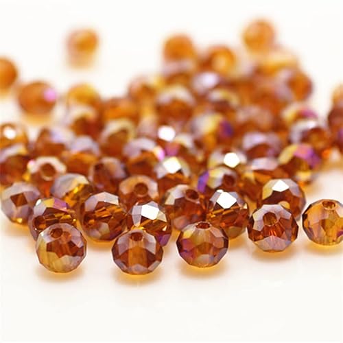 Rondelle-Perlen, facettierte Kristallperlen, Glasperlen, lose Abstandshalter, runde Perlen für Schmuckherstellung, 2 mm, 4 mm, 6 mm, 8 mm, 50 Stück, Kaffee Rondelle-Perlen, facettierte Kristallperlen, Glasperlen, lose Abstandshalter, runde Perlen für Schmuckherstellung, 2 mm, 4 mm, 6 mm, 8 mm, 50 Stück, Kaffee von Generic