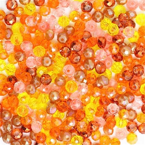 Rondelle-Perlen, facettierte Kristallperlen, Glasperlen, lose Abstandshalter, runde Perlen für Schmuckherstellung, 2 mm, 4 mm, 6 mm, 8 mm, 50 Stück Rondelle-Perlen, facettierte Kristallperlen, Glasperlen, lose Abstandshalter, runde Perlen für Schmuckherstellung, 2 mm, 4 mm, 6 mm, 8 mm, 50 Stück von Generic