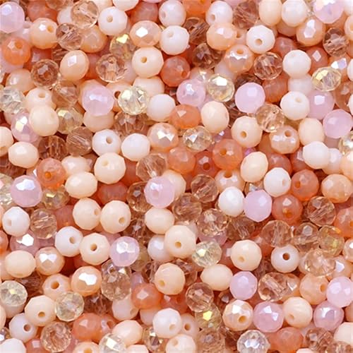 Rondelle-Perlen, facettierte Kristallperlen, Glasperlen, lose Abstandshalter, runde Perlen für Schmuckherstellung, 2 mm, 4 mm, 6 mm, 8 mm, 50 Stück Rondelle-Perlen, facettierte Kristallperlen, Glasperlen, lose Abstandshalter, runde Perlen für Schmuckherstellung, 2 mm, 4 mm, 6 mm, 8 mm, 50 Stück von Generic