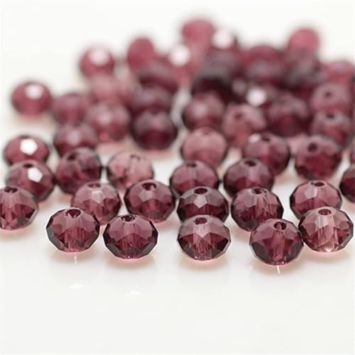 Rondelle-Perlen, facettierte Kristallperlen, Glasperlen, lose Abstandshalter, runde Perlen für Schmuckherstellung, 2 mm, 4 mm, 6 mm, 8 mm, 50 Stück Rondelle-Perlen, facettierte Kristallperlen, Glasperlen, lose Abstandshalter, runde Perlen für Schmuckherstellung, 2 mm, 4 mm, 6 mm, 8 mm, 50 Stück von Generic