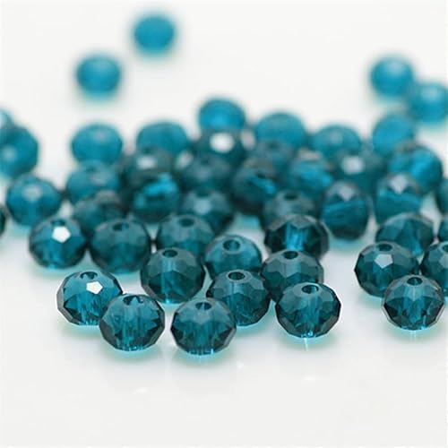 Rondelle-Perlen, facettierte Kristallperlen, Glasperlen, lose Abstandshalter, runde Perlen für Schmuckherstellung, 2 mm, Blau, 2 mm, 170 Stück Rondelle-Perlen, facettierte Kristallperlen, Glasperlen, lose Abstandshalter, runde Perlen für Schmuckherstellung, 2 mm, Blau, 2 mm, 170 Stück von Generic