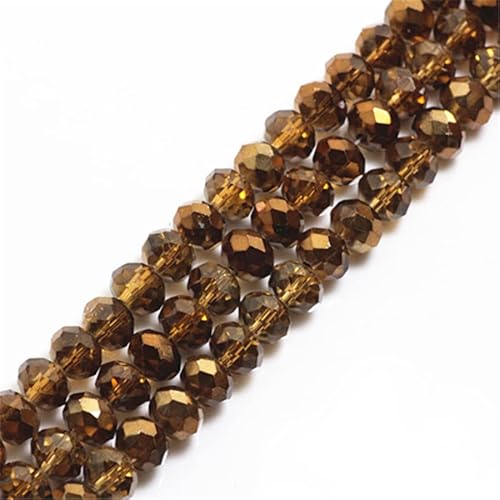 Rondelle-Perlen, facettierte Kristallperlen, Glasperlen, lose Abstandshalter, runde Perlen für Schmuckherstellung, 2 mm, Kaffee, 2 mm, 170 Stück Rondelle-Perlen, facettierte Kristallperlen, Glasperlen, lose Abstandshalter, runde Perlen für Schmuckherstellung, 2 mm, Kaffee, 2 mm, 170 Stück von Generic