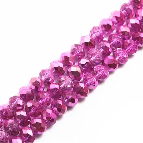 Rondelle-Perlen, facettierte Kristallperlen, Glasperlen, lose Abstandshalter, runde Perlen für Schmuckherstellung, 2 mm, Rosa, 2 mm, 170 Stück Rondelle-Perlen, facettierte Kristallperlen, Glasperlen, lose Abstandshalter, runde Perlen für Schmuckherstellung, 2 mm, Rosa, 2 mm, 170 Stück von Generic