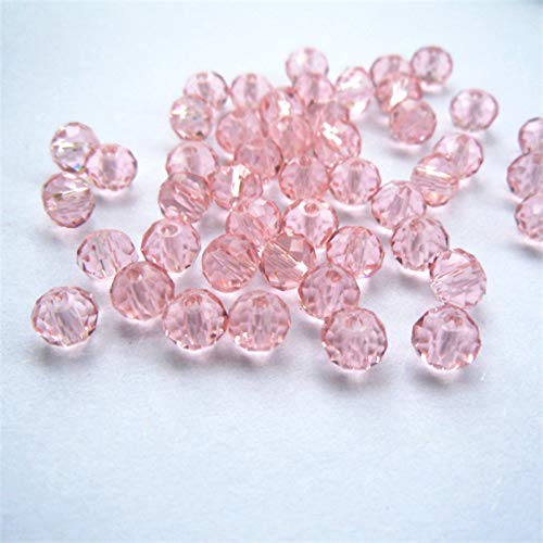 Rondelle-Perlen, facettierte Kristallperlen, Glasperlen, lose Abstandshalter, runde Perlen für Schmuckherstellung, 2 mm, Rosa, 2 mm, 170 Stück Rondelle-Perlen, facettierte Kristallperlen, Glasperlen, lose Abstandshalter, runde Perlen für Schmuckherstellung, 2 mm, Rosa, 2 mm, 170 Stück von Generic