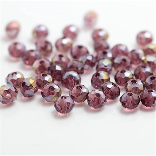 Rondelle-Perlen, facettierte Kristallperlen, Glasperlen, lose Abstandshalter, runde Perlen für Schmuckherstellung, 2 mm, Rot, 2 mm, 170 Stück Rondelle-Perlen, facettierte Kristallperlen, Glasperlen, lose Abstandshalter, runde Perlen für Schmuckherstellung, 2 mm, Rot, 2 mm, 170 Stück von Generic