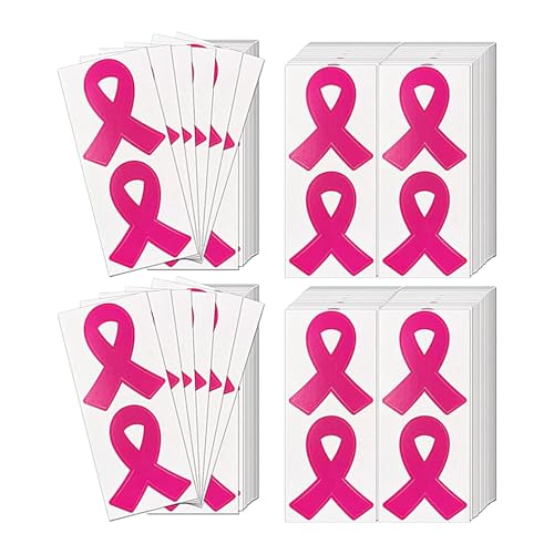 Rosa-Aufkleber für die Brustpflege, rosa Klebeband zur Sensibilisierung der Brust | 100 x Aufkleber zur Sensibilisierung der Brust für Frauen Rosa-Aufkleber für die Brustpflege, rosa Klebeband zur Sensibilisierung der Brust | 100 x Aufkleber zur Sensibilisierung der Brust für Frauen von Generic