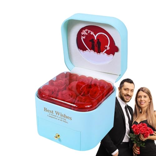 Rosa Schmuckschatulle, Rosa Schmuckbox - Ringetui mit 9 ewigen | Schmuckkasten für Halsketten, Schmuckständer, Schmuckständer für Ringe, Ohrringe, Halsketten Rosa Schmuckschatulle, Rosa Schmuckbox - Ringetui mit 9 ewigen | Schmuckkasten für Halsketten, Schmuckständer, Schmuckständer für Ringe, Ohrringe, Halsketten von Generic