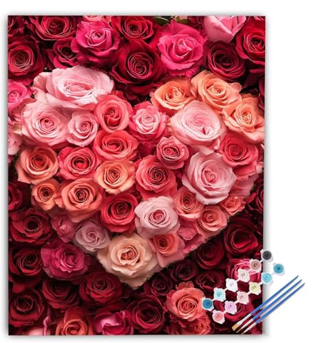 Rose Malen Nach Zahlen Erwachsene Rosa Malen Nach Zahlen, DIY Ölgemälde Leinwand Malset mit Pinsel und Acrylfarben Kreativ Set für Erwachsene zur Home Haus Deko Geschenk 40x50cm Ohne Rahmen dG-4233 Rose Malen Nach Zahlen Erwachsene Rosa Malen Nach Zahlen, DIY Ölgemälde Leinwand Malset mit Pinsel und Acrylfarben Kreativ Set für Erwachsene zur Home Haus Deko Geschenk 40x50cm Ohne Rahmen dG-4233 von Generic