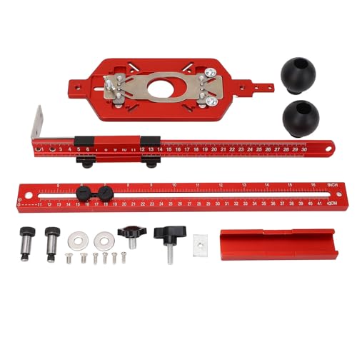 Router -Mahlen -Rillenhalterung 3 in 1 Einstellbare Kreisschneidemaschine Schrank Hardware -Jig -Holzbearbeitung Tool von Generic