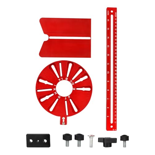 Router-Router-Anleitung – Routerführung für , verstellbare Schnittschablone | 50,98 x 16,81 x 3,5 cm Präzisionsrouter-Kreistempel, Routingwerkzeug für große Kreise, Gaba Router-Router-Anleitung – Routerführung für , verstellbare Schnittschablone | 50,98 x 16,81 x 3,5 cm Präzisionsrouter-Kreistempel, Routingwerkzeug für große Kreise, Gaba von Generic
