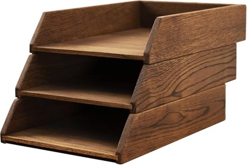 Royal-Office Schreibtisch Ablagefächer Stapelbar Holz 3er Set | Ablage Schreibtisch Organizer Holz Eiche | Dokumentenablage Papierablage Briefablage A4 | Bürobedarf Schreibtisch Zubehör | 35x24,5 cm Royal-Office Schreibtisch Ablagefächer Stapelbar Holz 3er Set | Ablage Schreibtisch Organizer Holz Eiche | Dokumentenablage Papierablage Briefablage A4 | Bürobedarf Schreibtisch Zubehör | 35x24,5 cm von Generic