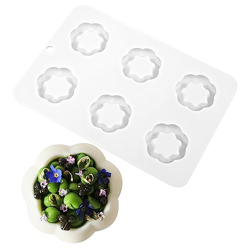 Runde Blumentopf Dessert Silikonform Runde Scheibe Backform 6 Mulden Kreis Epoxidharz Tablett Form Runde Backform DIY Runde Blumentopf Dessert Silikonform Runde Scheibe Backform 6 Mulden Kreis Epoxidharz Tablett Form Runde Backform DIY von Generic