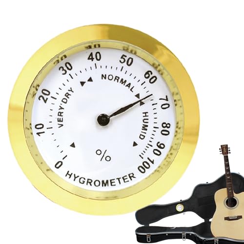 Runde Humidor -Hygrometer - Zinklegierung Feuchtigkeitsanzeige, Präzisionsmesser | 3.7x3.7x0,8 cm kompakt Runde Humidor -Hygrometer - Zinklegierung Feuchtigkeitsanzeige, Präzisionsmesser | 3.7x3.7x0,8 cm kompakt von Generic