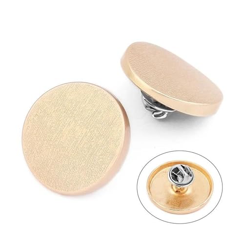 Runde Knöpfe aus Legierung, verstellbar, Anti-Exposition, Druckknöpfe für Jackenverschluss, Nähen, 11, 2 Stück, 23 mm von Generic