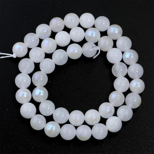 Runde Perlen, lose Abstandshalter-Perlen für Schmuckherstellung, DIY, Armband, Halskette, ES, Weiß, 8 mm, 45 Stück, 35–87 Stück Runde Perlen, lose Abstandshalter-Perlen für Schmuckherstellung, DIY, Armband, Halskette, ES, Weiß, 8 mm, 45 Stück, 35–87 Stück von Generic