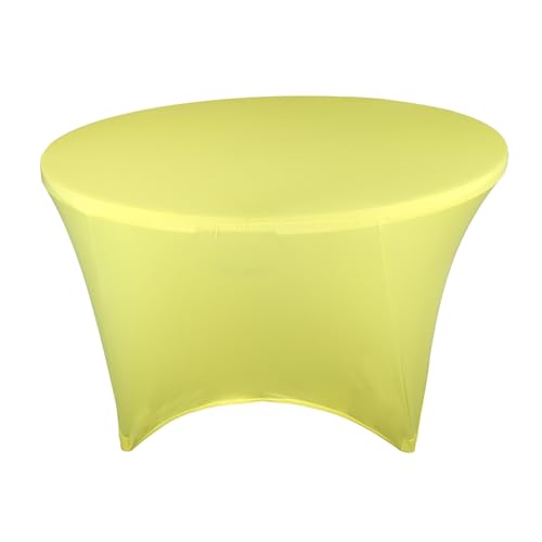 Runde Tischdecke mit Vier Eckgummibändern für sicheren, universellen Sitz auf großen runden (E, One Size) von Generic