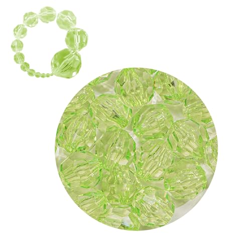 Runde facettierte Acrylperlen Abstandsperlen Bunte facettierte Kunststoffperlen mit Loch für DIY-Schmuckherstellung Armband Halskette Schlüsselanhänger Ohrringe Runde facettierte Acrylperlen Abstandsperlen Bunte facettierte Kunststoffperlen mit Loch für DIY-Schmuckherstellung Armband Halskette Schlüsselanhänger Ohrringe von Generic