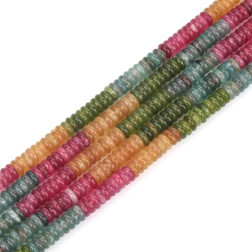 Runde lose Perlen aus Naturstein für Armbänder, Halsketten, Schmuckherstellung, mehrfarbig, 6 x 2 mm, ca. 160 Stück Runde lose Perlen aus Naturstein für Armbänder, Halsketten, Schmuckherstellung, mehrfarbig, 6 x 2 mm, ca. 160 Stück von Generic