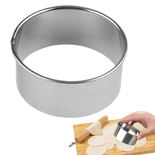 Runder Osterschneider – Knödelschneider aus Edelstahl, wiederverwendbarer Stempel, Lebensmittelhandwerksbedarf für Kuchen und Fondant von Generic