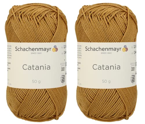 SMC Catania Originals 100% merzerisiertes Baumwollgarn, insgesamt 100 g, 50 g, 136 Yrds Amigurumi Garn Fine-Sport 2 (431) von Generic