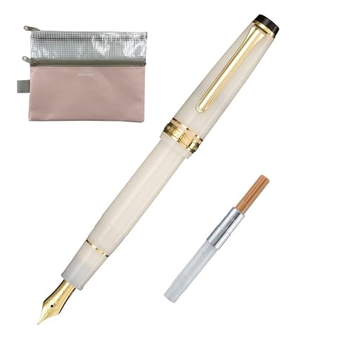 Sailor 11-1224-303 Shikiori Füllfederhalter mit Konverter und W-Reißverschluss-Etui (Japan Import) von Generic
