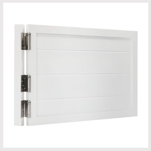 Saloon Tür Cafétür Stilvolle Schwingtür, Retro-Stil für Zauntüren,Trennwände und Bartüren, Western-Cowboytür Inklusive Scharnieren,Weiß,70x90cm von Generic