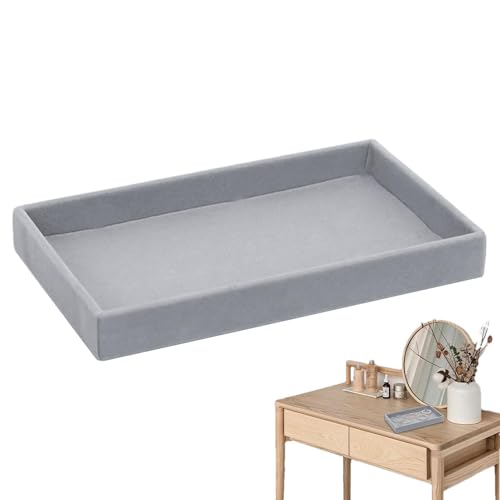 Samt Schmuck Organizer - Vitrine Storage Organizer Schublade Organizer - Finden Sie effizient Schmuck Display Tablett für Ringe, Ohrringe, Halsketten, Anhänger, Armbänder von Generic