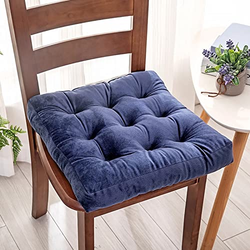 Samt-Sitzkissen 20 x 20 extra Dicke Stuhlkissen für Esszimmerstühle quadratische Stuhlpolster Indoor für Esszimmerstühle weicher Samtstoff für Büro Schreibtisch Wohnzimmer Komfort Dicke Polsterung von Generic