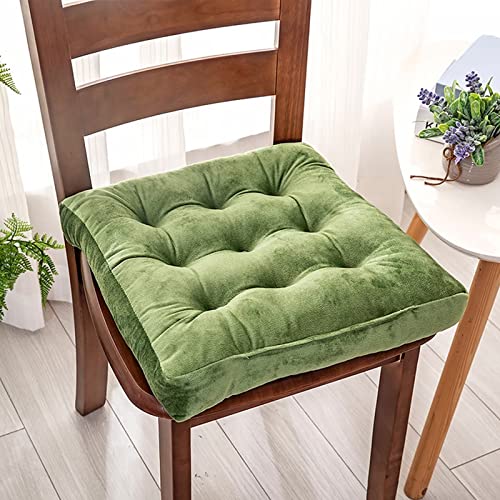 Samt-Sitzkissen 20 x 20 extra Dicke Stuhlkissen für Esszimmerstühle quadratische Stuhlpolster Indoor für Esszimmerstühle weicher Samtstoff für Büro Schreibtisch Wohnzimmer Komfort Dicke Polsterung von Generic