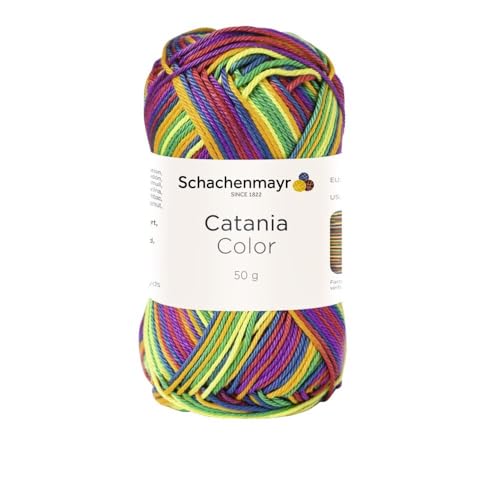 Schachenmayr (SMC) Catania Originals – 100% merzerisiertes Baumwollgarn, 50 g, 125 m (136 Yards) – Fine Sport #2 – weiches, strapazierfähiges Garn für Amigurumi, Stricken, Häkeln und Baby-Projekte (82 von Generic