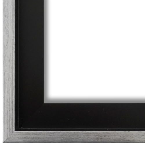 Schattenfugenrahmen Bilderrahmen Schwarz Silber 40x40-40x40 cm - Modern, Shabby, Vintage - Alle Größen - handgefertigter Holz Rahmen für Bilder - Leinwand auf Keilrahmen oder Platte - Udine Schattenfugenrahmen Bilderrahmen Schwarz Silber 40x40-40x40 cm - Modern, Shabby, Vintage - Alle Größen - handgefertigter Holz Rahmen für Bilder - Leinwand auf Keilrahmen oder Platte - Udine von Generic