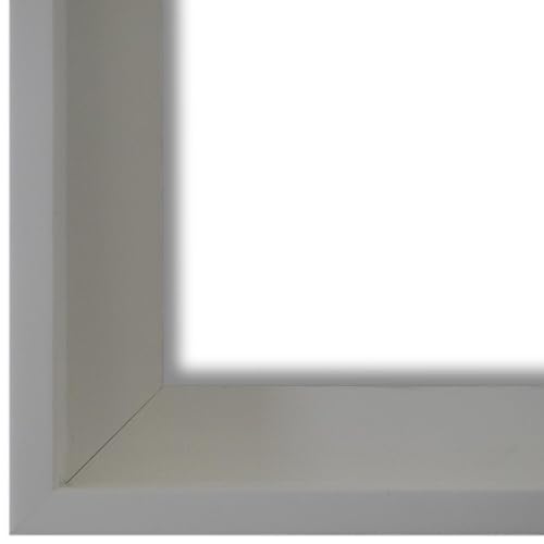 Schattenfugenrahmen Bilderrahmen Weiß 20x30-20x30 cm - Modern, Shabby, Vintage - Alle Größen - handgefertigter Holz Rahmen für Bilder - Leinwand auf Keilrahmen oder Platte - Ulm von Generic