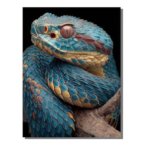 Schlange Malen Nach Zahlen Erwachsene, Tier Paint by Numbers Adult Anfänger Kreativ Set für, Heimwerk Malen Nach Zahlen Kinder, 3 Pinsel und 36 Acrylfarbe Als, für Deko Wohnzimmer 60 x 80 cm ZBSWK74 Schlange Malen Nach Zahlen Erwachsene, Tier Paint by Numbers Adult Anfänger Kreativ Set für, Heimwerk Malen Nach Zahlen Kinder, 3 Pinsel und 36 Acrylfarbe Als, für Deko Wohnzimmer 60 x 80 cm ZBSWK74 von Generic