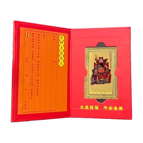 Schlangen-Amulett 'Jahr 2025, Tai Sui 2025 Karten, Glückliches Kupfer-Amulett Dekoration | Happy Birthday 'Jahr der Schlange, Harmony Einrichtung von Generic