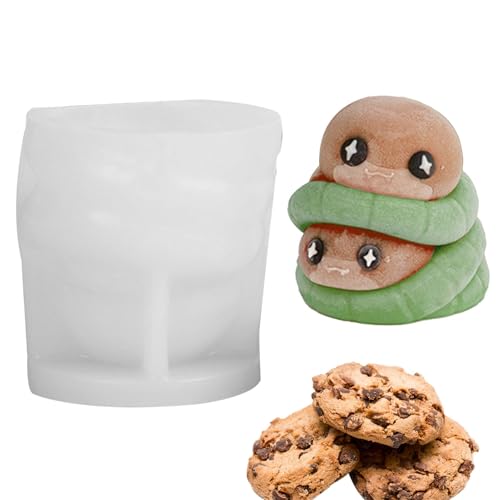 Schlangenkerzenform – Schlangenkerzenformen aus Silikon, Tierformen aus Epoxidharz | Silikonformen für Kuchen von Mousse, Kerzenform mit Tieren von Generic